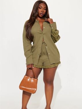 Fashion Nova Layla Lace Short Set